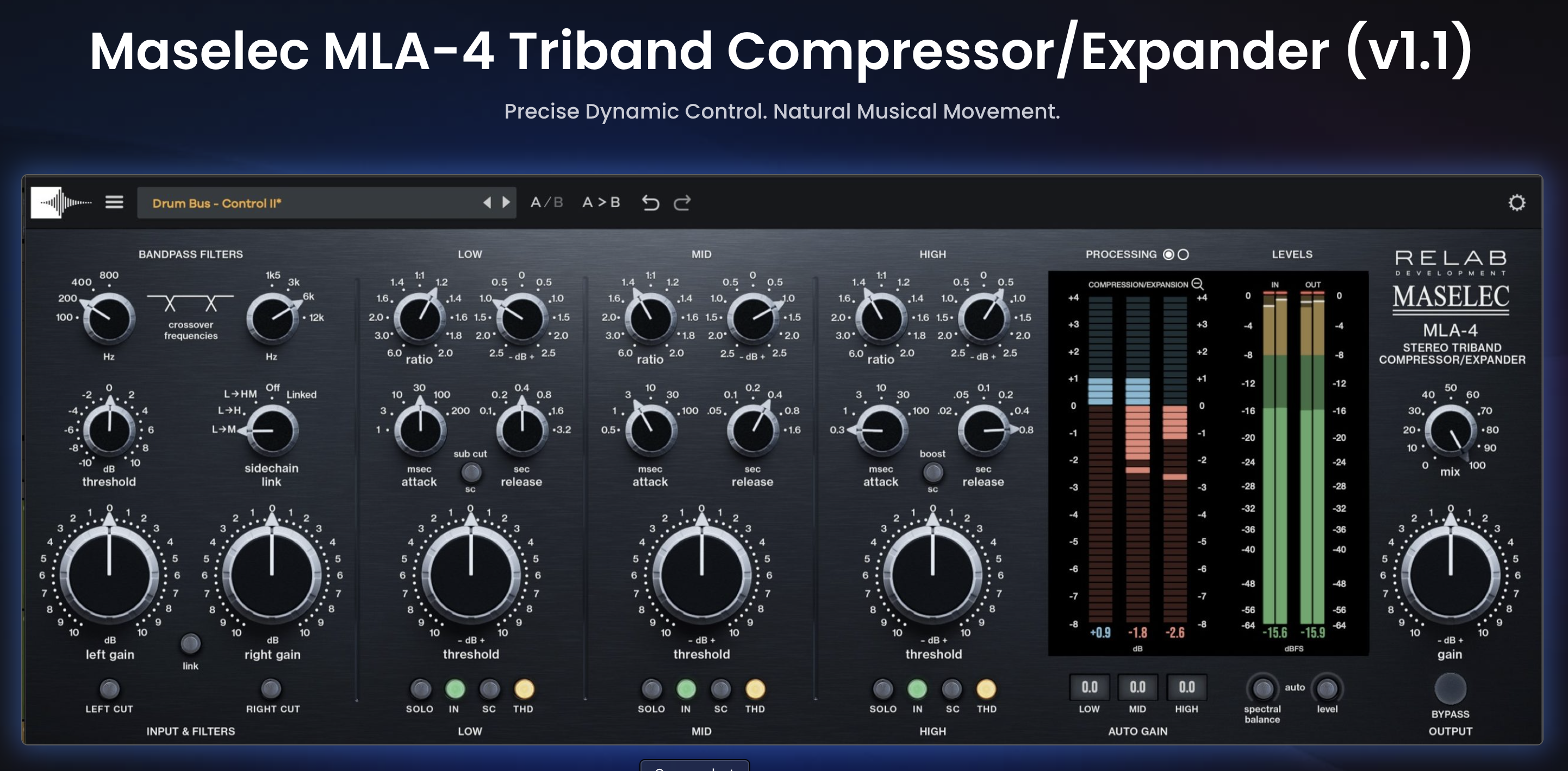 Relab Maselec MLA-4 Triband Compressor/Expander